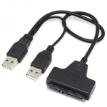 ADAPTER USB 2.0 - SATA Black (18296)