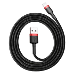 Baseus cable Cafule USB - Lightning 1,0 m 2,4A red-black   CALKLF-B19